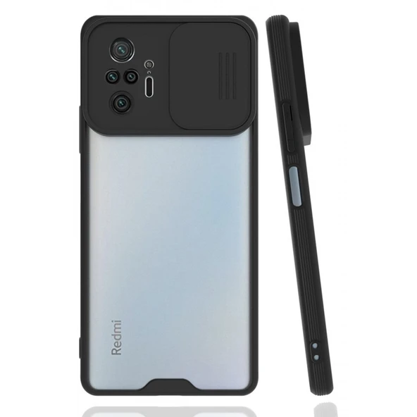 Nettech Xiaomi Redmi Note 10 Pro 4G Uyumlu Platin Kamera Kızaklı Arka Koruma Kılıf NT-86811 ürün görseli 1