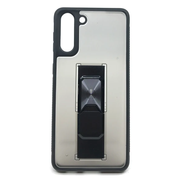 Nettech Samsung Galaxy S21 Plus Uyumlu MicroCase Mıknatıs Yüzüklü Arka Koruma Kılıf NT-87035 ürün görseli 1