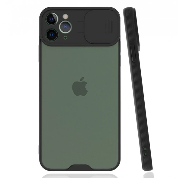 Nettech Apple iPhone 11 Pro Uyumlu Platin Kamera Kızaklı Arka Koruma Kılıf NT-84728 ürün görseli 1