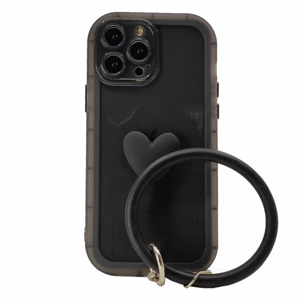 Nettech Apple iPhone 13 Pro Max Uyumlu Halka Bilekli Şeffaf Seri Arka Koruma Kılıf NT-97231 ürün görseli 1