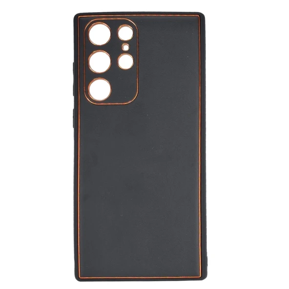 Nettech Samsung Galaxy S22 Ultra Uyumlu Coco Leather Seri Arka Koruma Kılıf NT-93525 ürün görseli 1