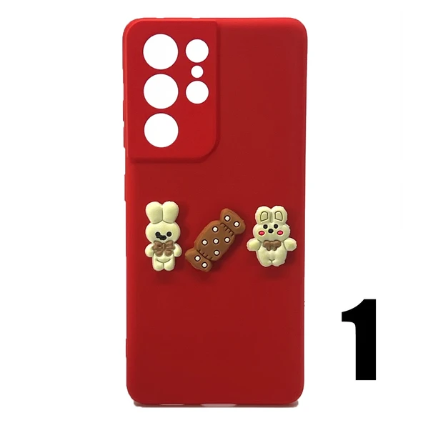 Nettech Samsung Galaxy S21 Ultra Uyumlu Maskot Seri Arka Koruma Kılıf NT-106201 ürün görseli 1