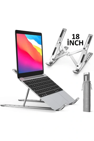 Ayarlı Laptop Macbook Uyumlu Notebook Yükseltici Tutucu Stand Alüminyum ürün görseli 1