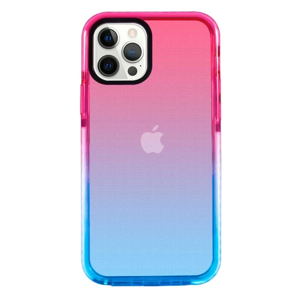 Nettech Apple iPhone 13 Pro Uyumlu Çift Renk İmpak Seri Arka Koruma Kılıf NT-94448 ürün görseli 1