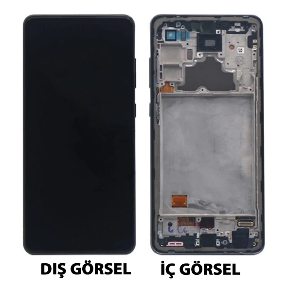 Teknonet Samsung Galaxy A72 Uyumlu Gölgeli Lcd+Dokunmatik+Çıtalı NT-105621 ürün görseli 1