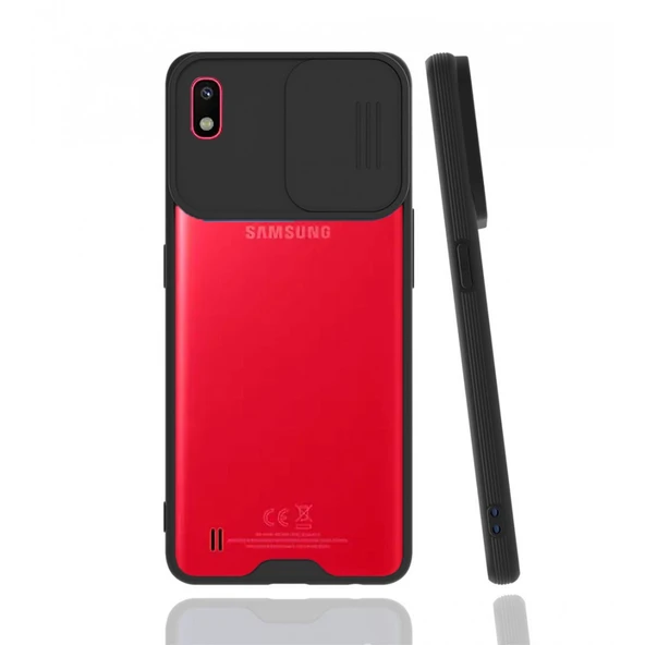 Nettech Samsung Galaxy A10 Uyumlu Platin Kamera Kızaklı Arka Koruma Kılıf NT-86747 ürün görseli 1