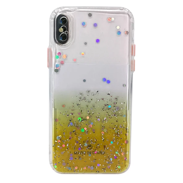 Nettech Apple iPhone XS Max Uyumlu Kamera Korumalı Simli Arka Koruma Kılıf NT-82950 ürün görseli 1