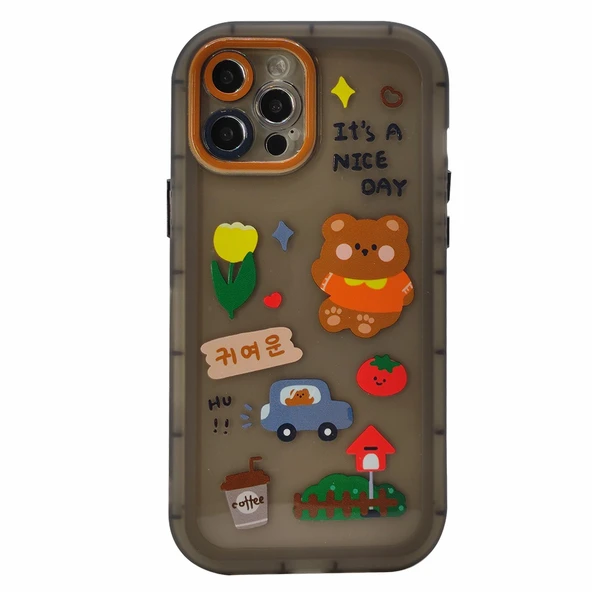 Nettech Apple iPhone 12 Pro Max Uyumlu Gif Seri Arka Koruma Kılıf NT-97250 ürün görseli 1
