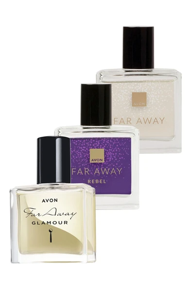 Far Away Klasik Glamour ve Rebel Kadın Parfüm Paketi ürün görseli 1