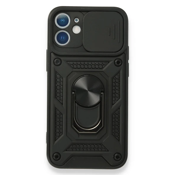 Nettech Apple iPhone 12 Uyumlu Kızaklı Panzer Seri Arka Koruma Kılıf NT-85950 ürün görseli 1