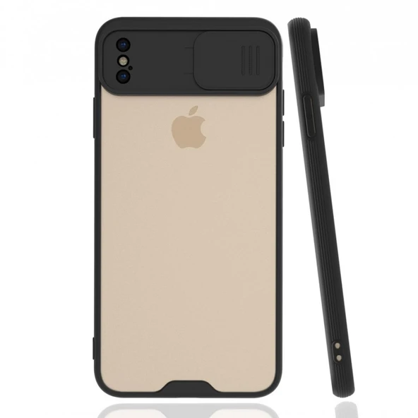 Nettech Apple iPhone XS Max Uyumlu Platin Kamera Kızaklı Arka Koruma Kılıf NT-86639 ürün görseli 1