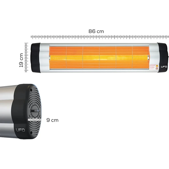 UFO S/2400 W Duvar Tipi Isıtıcı - Termostatlı - Resim 3