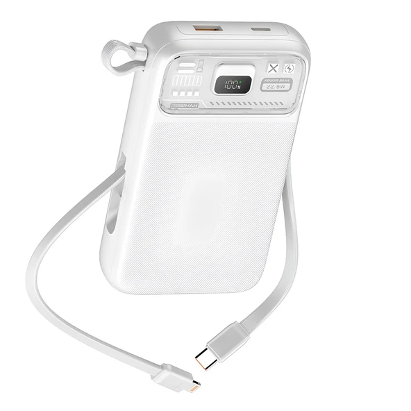 Nettech NT-PW34 20W + 15W PD 15W 10000 MAh Taşınabilir Powerbank NT-104927 ürün görseli 1