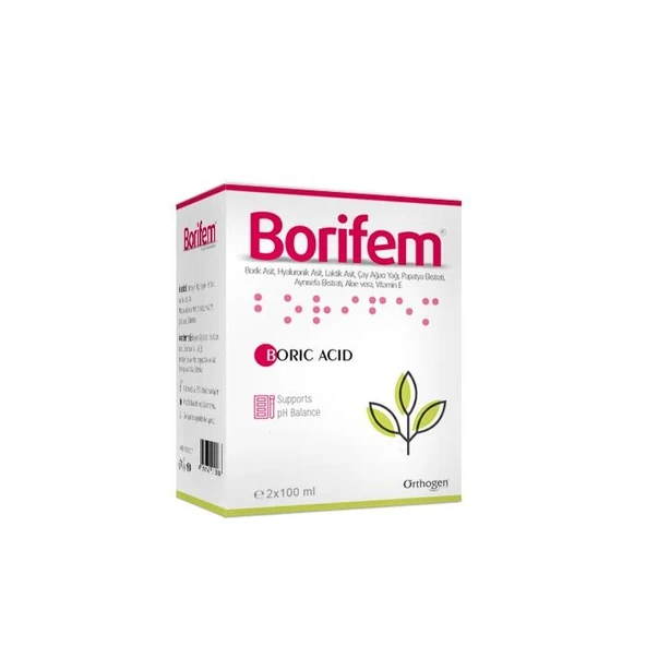 BoriFem Vajinal Duş Jeli Vaginal Douche - 200ml (2x100ml Aplikatör) ürün görseli 1