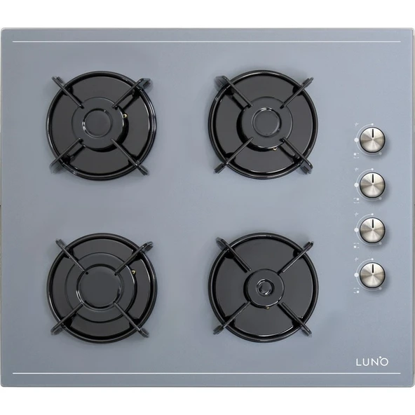 Luno LCO5335S01 Ankastre Cam Ocak 60 cm - Gri ürün görseli 1