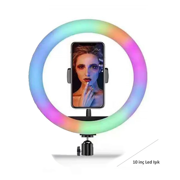 Rgb Led MJ26 Ringlight 10 inç Led Işık NT-96252 ürün görseli 1