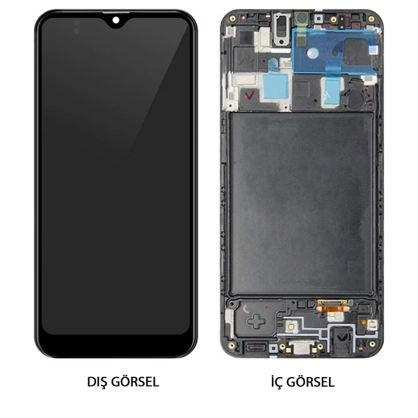 Teknonet Samsung Galaxy A20 Uyumlu Hk Lcd+Dokunmatik+Çıtalı NT-110210 ürün görseli 1