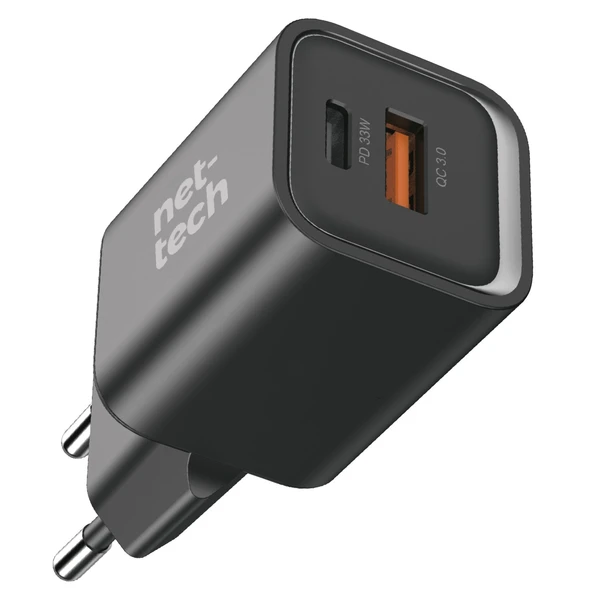 Nettech NT-HCH07 33W GaN PD+QC Şarj Aleti NT-HCH07 ürün görseli 1
