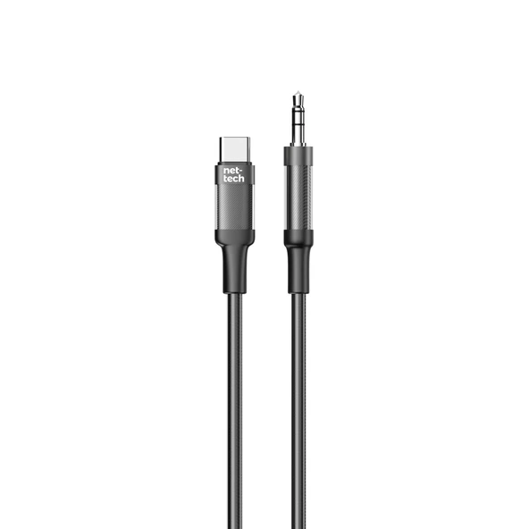 Nettech NT-AC07 Plastik 100 Cm Type-C To Aux Kablosu NT-108330 ürün görseli 1