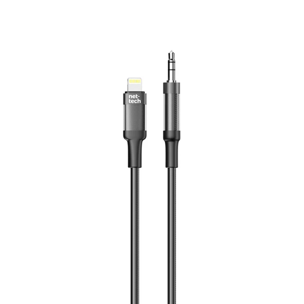 Nettech NT-AC06 Plastik 100 Cm Jack To Lightning Aux Kablo NT-108327 ürün görseli 1
