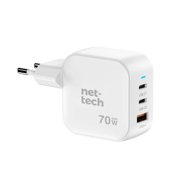 Nettech NT-HCH10 70W PD+QC GaNPrime Şarj Aleti NT-HCH10 ürün görseli 1