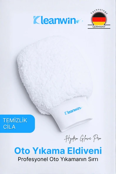 Kleanwin HydroGlove Pro Ultra Yumuşak Mikrofiber Oto Yıkama Eldiveni – Çizmez, Tüy Bırakmaz, Süper Emici ürün görseli 1