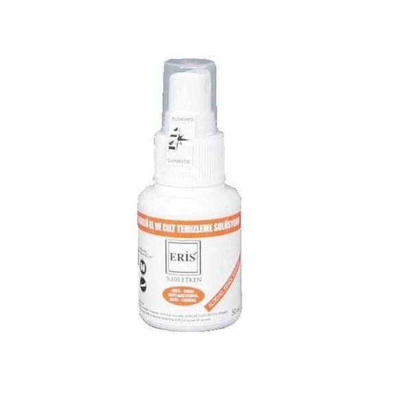 Eris Antibakteriyel El Cilt Temizleme Solüsyonu 50ml Alkollü ürün görseli 1