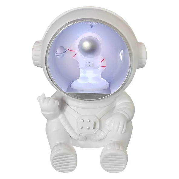 Nettech Y-599 Moonlight Astronot Speaker Kablosuz Hoparlör - Speaker NT-95883 ürün görseli 1