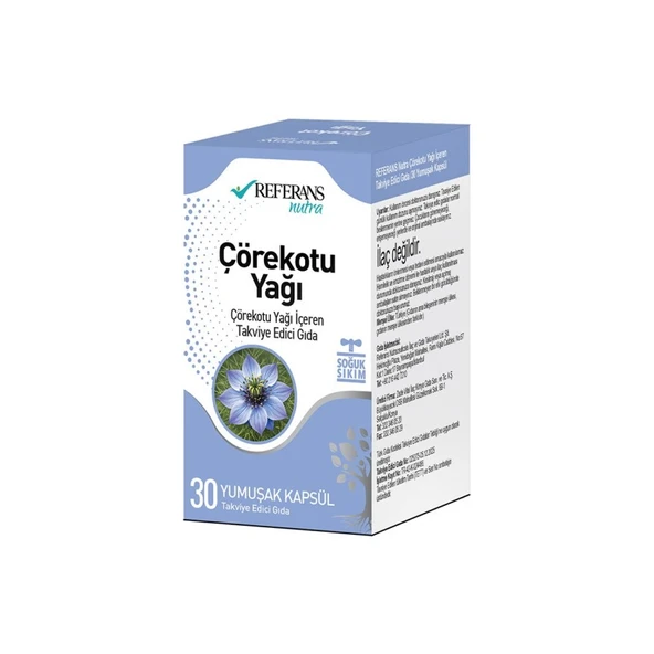 Referans Nutra Black Cumin Seed Oil 30 Soft Capsule ürün görseli 1