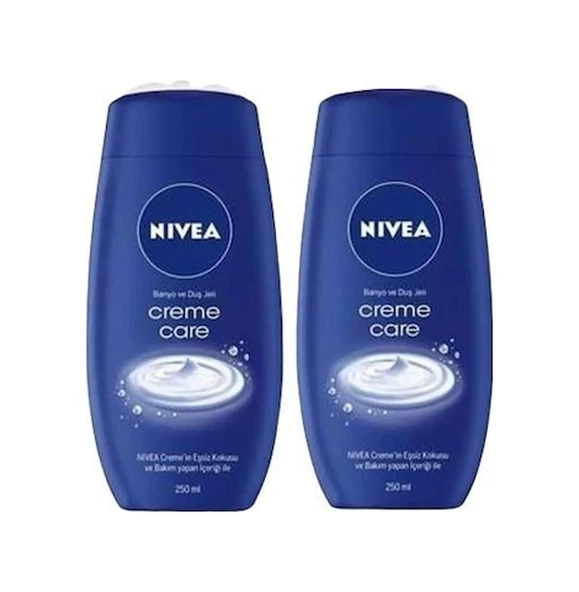 Nivea Creme Care Banyo ve Duş Jeli 2 x 250 ML ürün görseli 1
