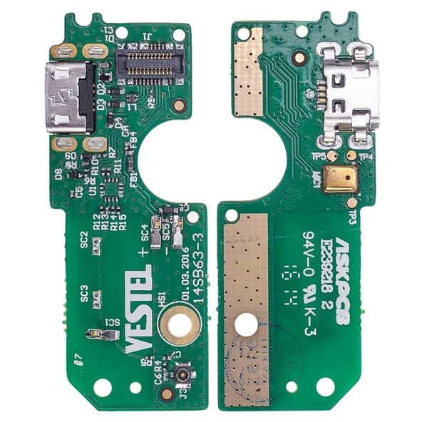 Teknonet Vestel Venüs V3 5010 Uyumlu Bordlu Şarj Soketi NT-19542 ürün görseli 1