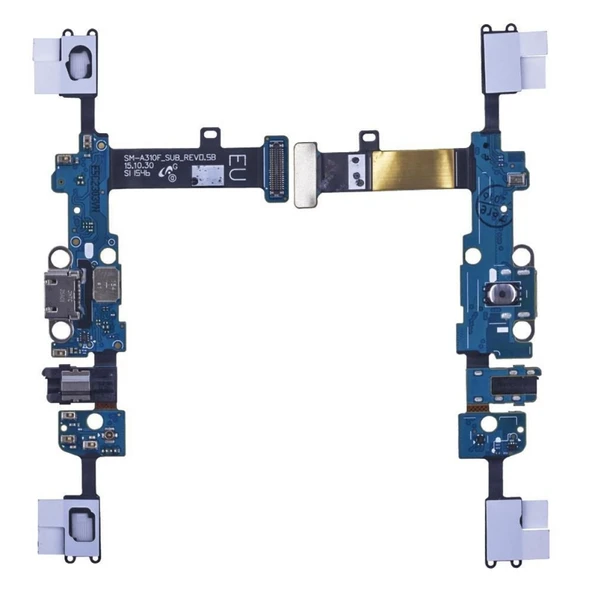 Teknonet Samsung Galaxy A310 A3 2016 Uyumlu Bordlu Şarj - Kulaklık Soketi NT-9760 ürün görseli 1