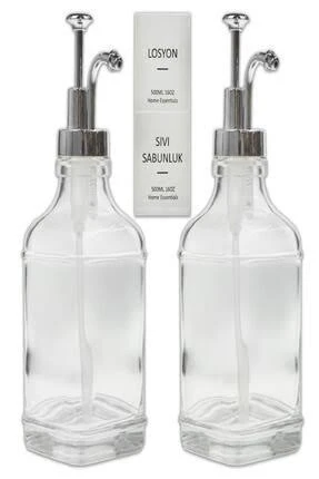 Cam Sıvı Sabunluk Losyonluk Krom - Resim 2