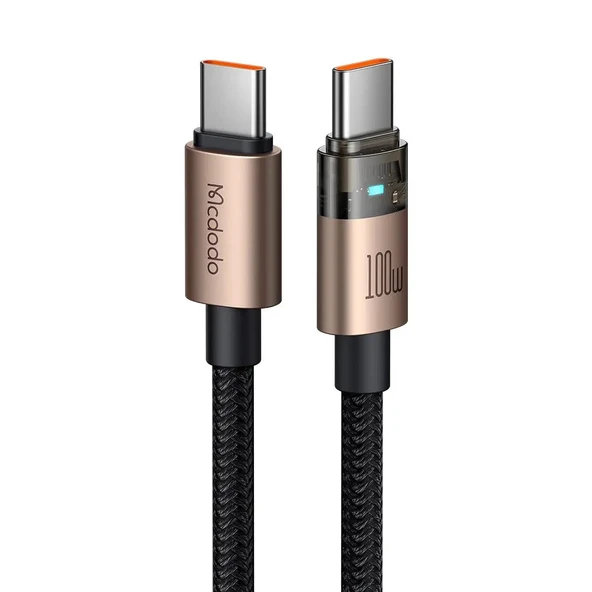 Mcdodo CA-5581 100W Typec Typec Şarj ve Data Kablo 1.2Mt - Siyah ürün görseli 1