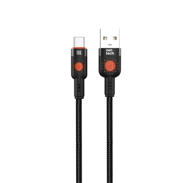 Nettech NT-DC31 18W Plastik 100 Cm Type-C Şarj ve Data Kablosu NT-108293 ürün görseli 1
