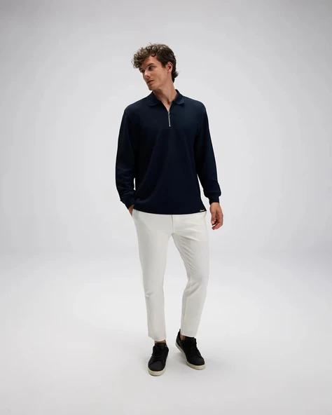Ellesse Erkek Polo Sweatshirt EM601-NV ürün görseli 1