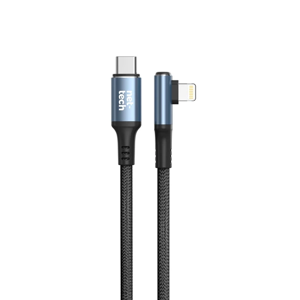 Nettech NT-DC37 30W Plastik 100 Cm Type-C To Lightning Şarj ve Data Kablosu NT-108306 ürün görseli 1