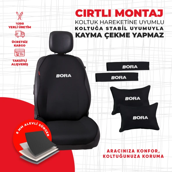 Citroen Nemo Nakışlı Minder Seti - Resim 4