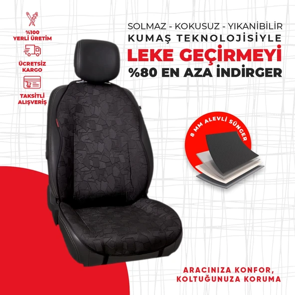 Siyah Cam Kırığı Jakar Dokuma Minder - Resim 4