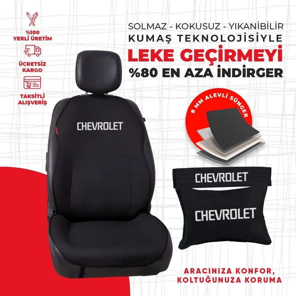 Chevrolet Nakışlı Minder Seti - Resim 4