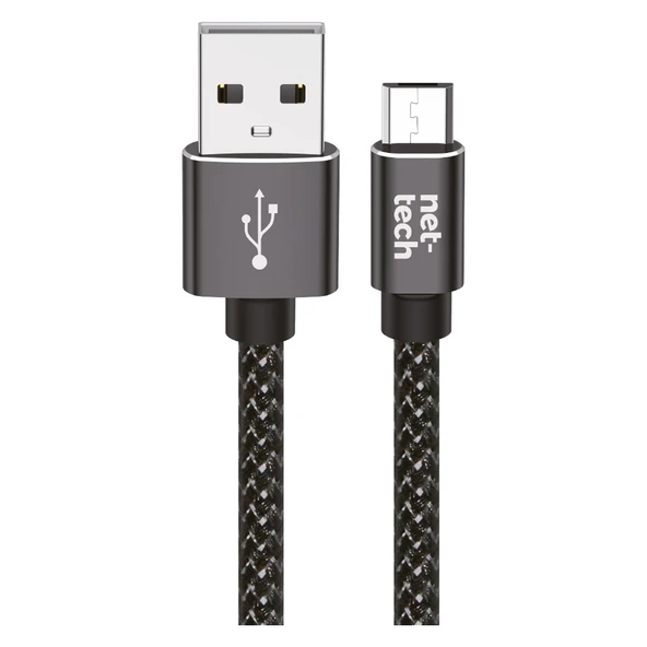 Nettech NT-DC02 İp Örgü 300 Cm Micro Şarj ve Data Kablosu NT-31111 ürün görseli 1