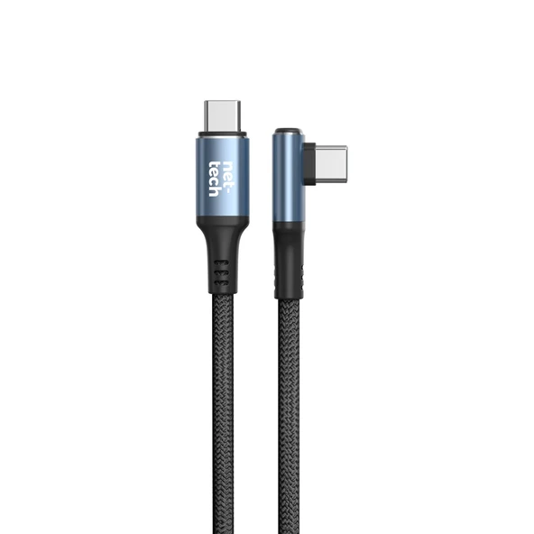 Nettech NT-DC38 60W Plastik 100 Cm Type-C To Type-C Şarj ve Data Kablosu NT-108307 ürün görseli 1
