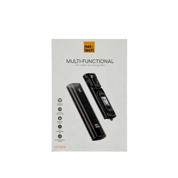 Nettech NT-DC51 Mini Digital Tool Storage Box Şarj ve Data Kablosu NT-111351 - Resim 5