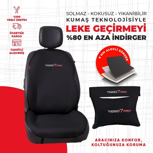Chery Tiggo 7 Pro Nakışlı Minder Seti - Resim 4