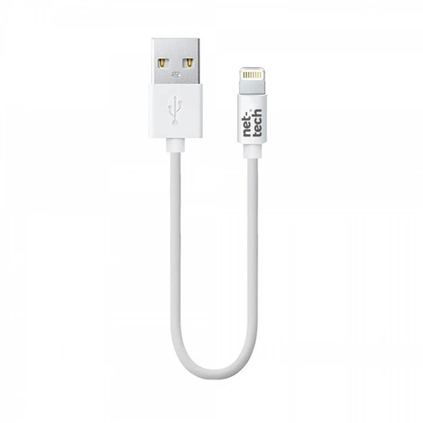 Nettech NT-26 Plastik 20 Cm Lightning Şarj ve Data Kablosu NT-27419 ürün görseli 1