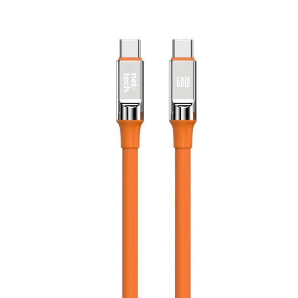 Nettech NT-DC29 60W Plastik 100 Cm Type-C To Type-C Şarj ve Data Kablosu NT-108291 ürün görseli 1