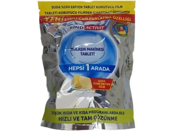 BULAŞIK MAKİNESİ TABLETİ 50 TABLET ürün görseli 1