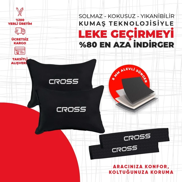 Fıat Egea Cross Nakışlı Yastık Seti - Resim 4