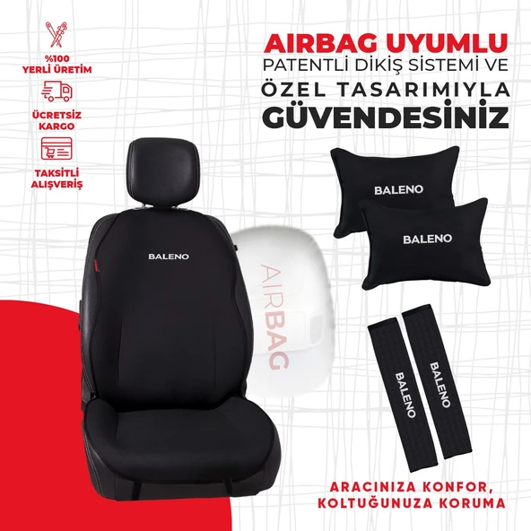 Suzuki Baleno Nakışlı Minder Seti - Resim 2