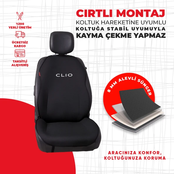 Renault Clio Nakışlı Minder - Resim 4